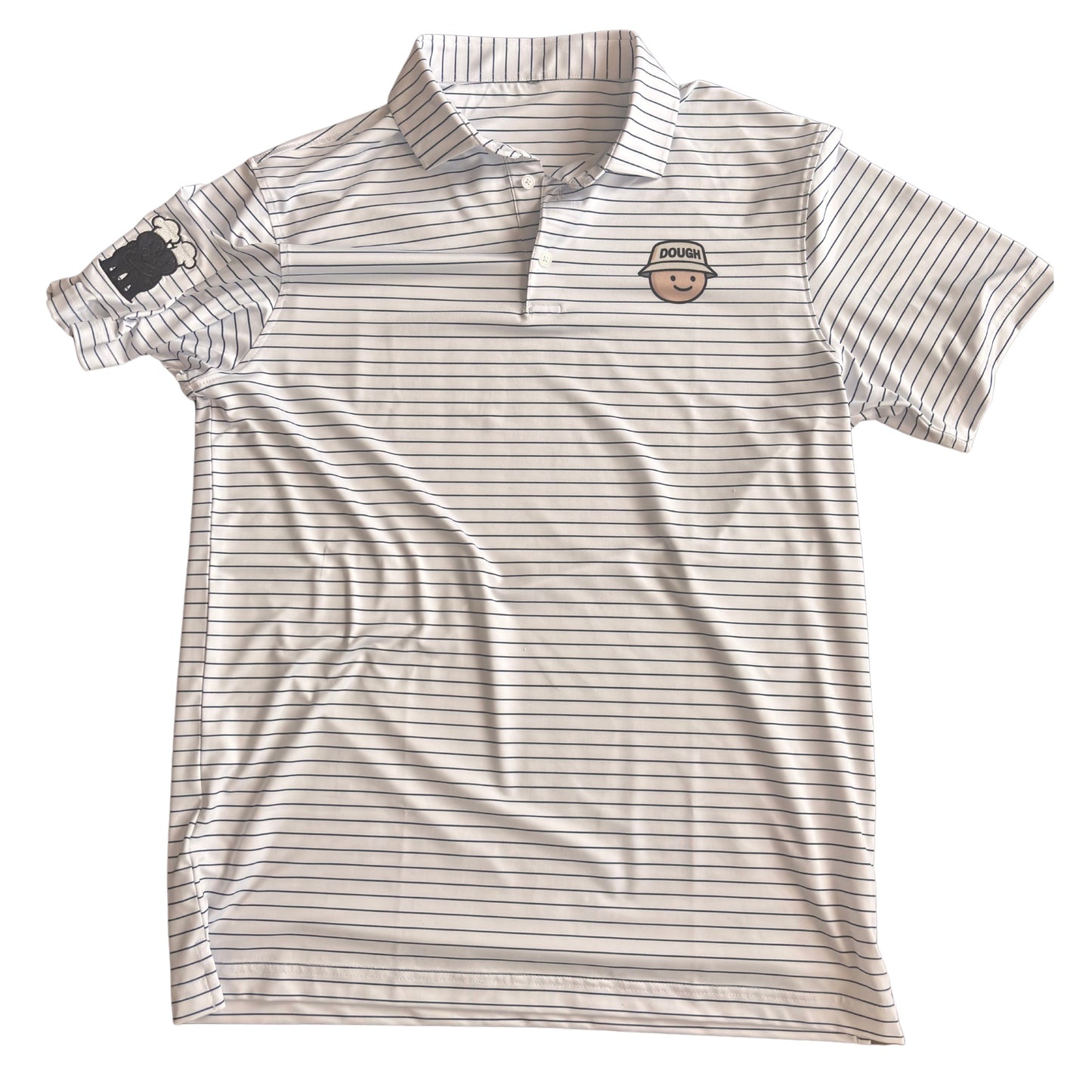 DOUGHBOY GOLF NAVY STRIPE POLO