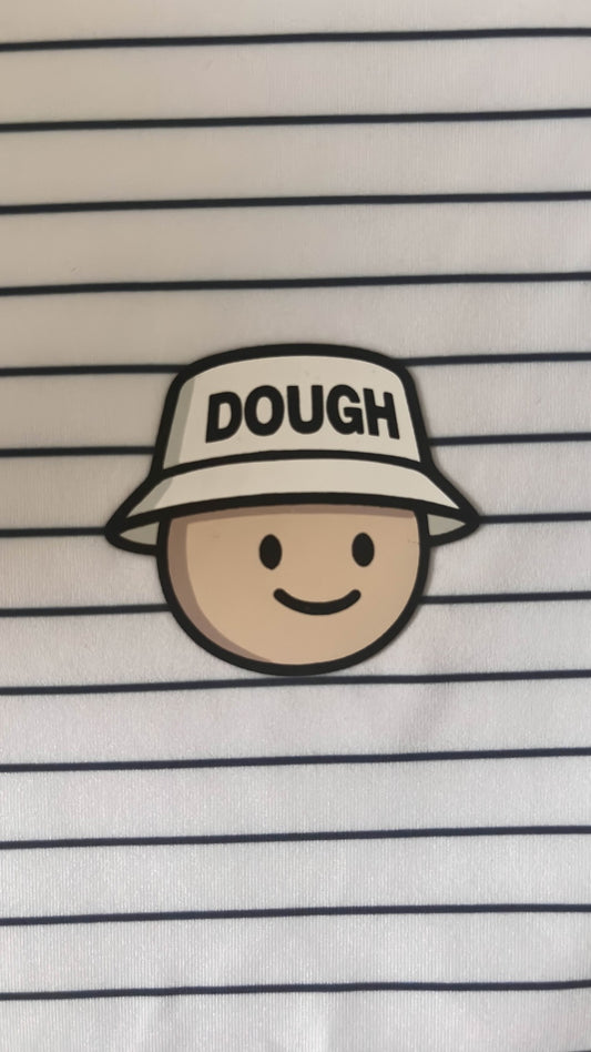 DOUGHBOY GOLF NAVY STRIPE POLO