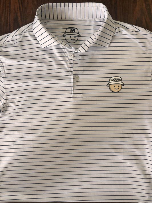 DOUGHBOY GOLF NAVY STRIPE POLO