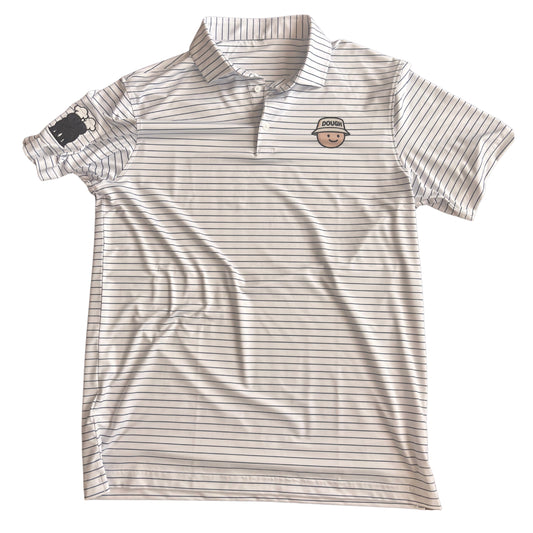 DOUGHBOY GOLF NAVY STRIPE POLO